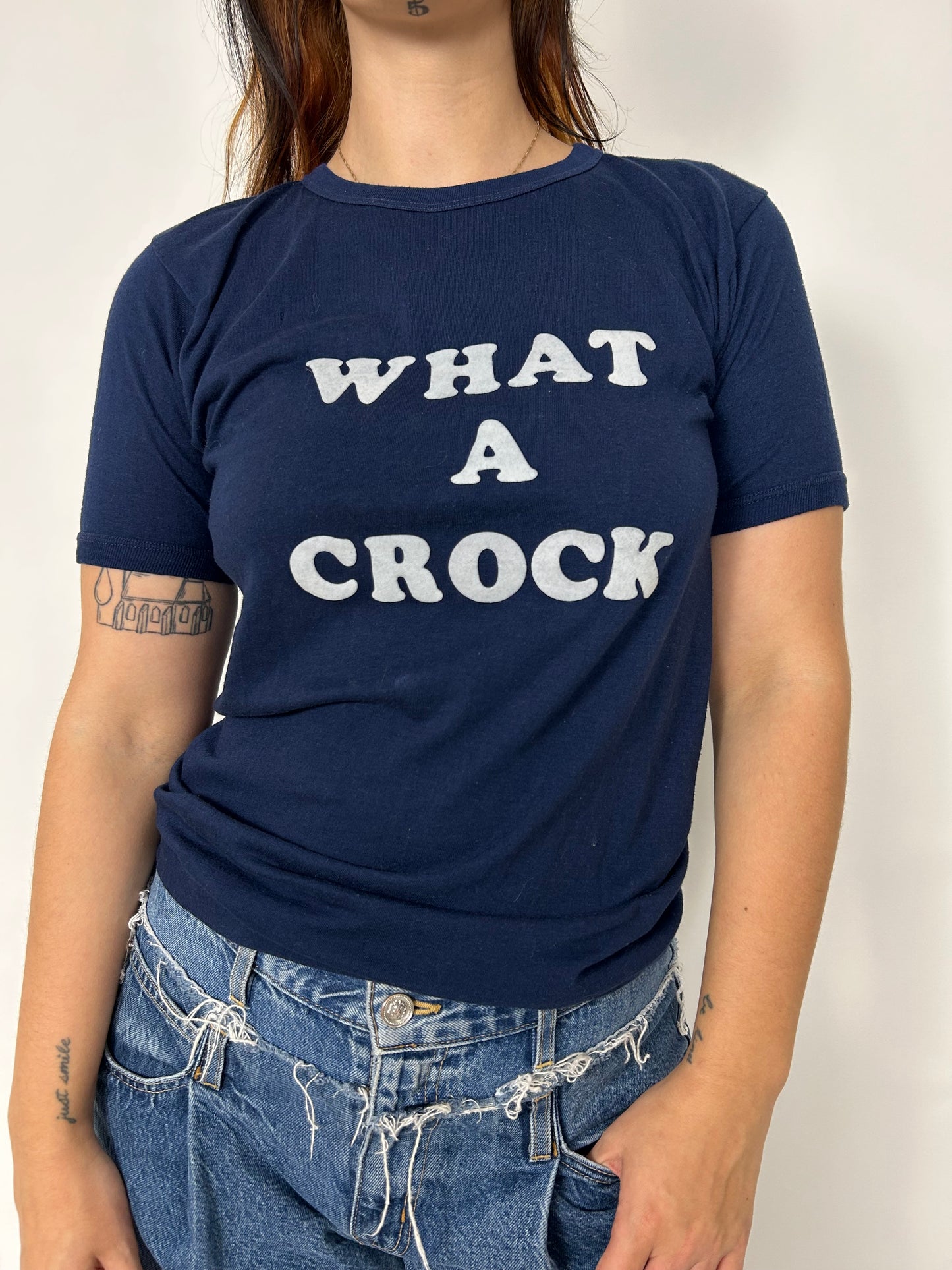 1970s What A Crock Iron on tee