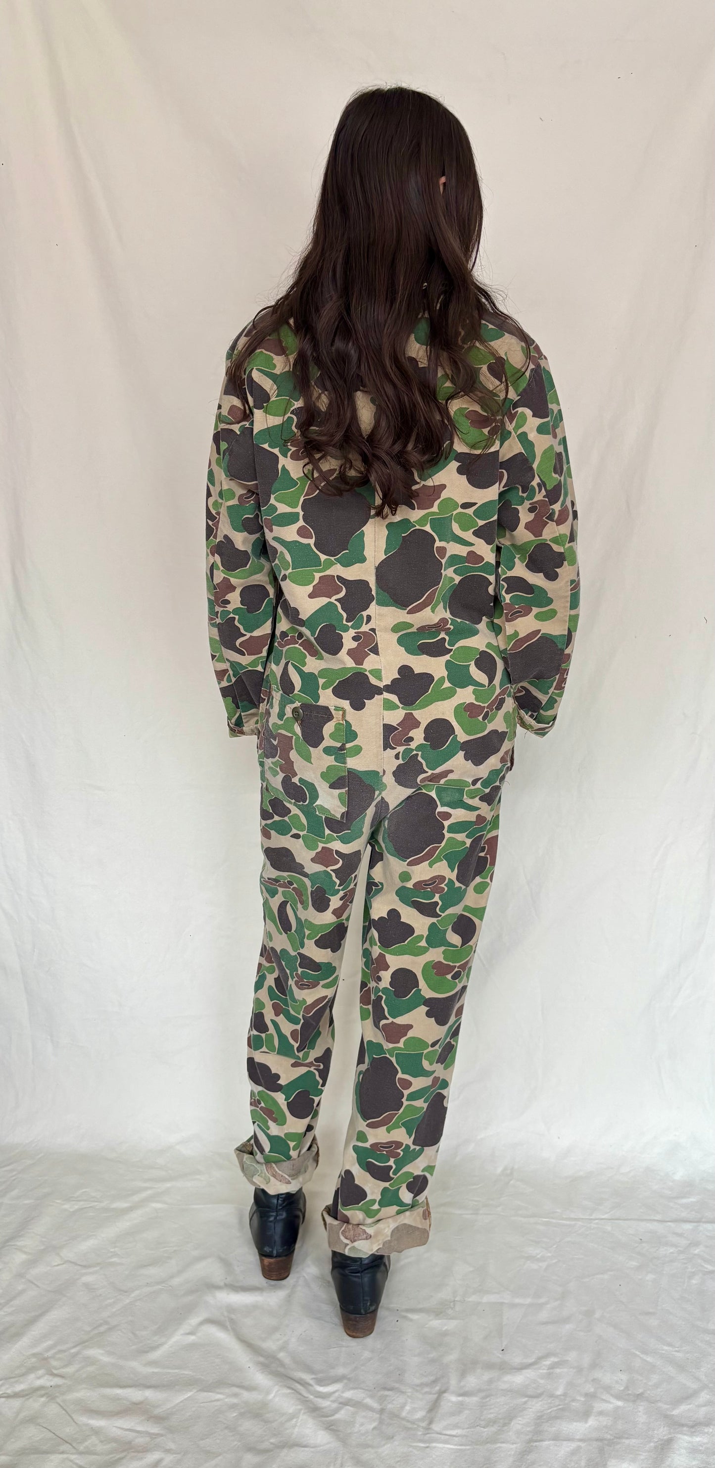 Cotton camo coveralls