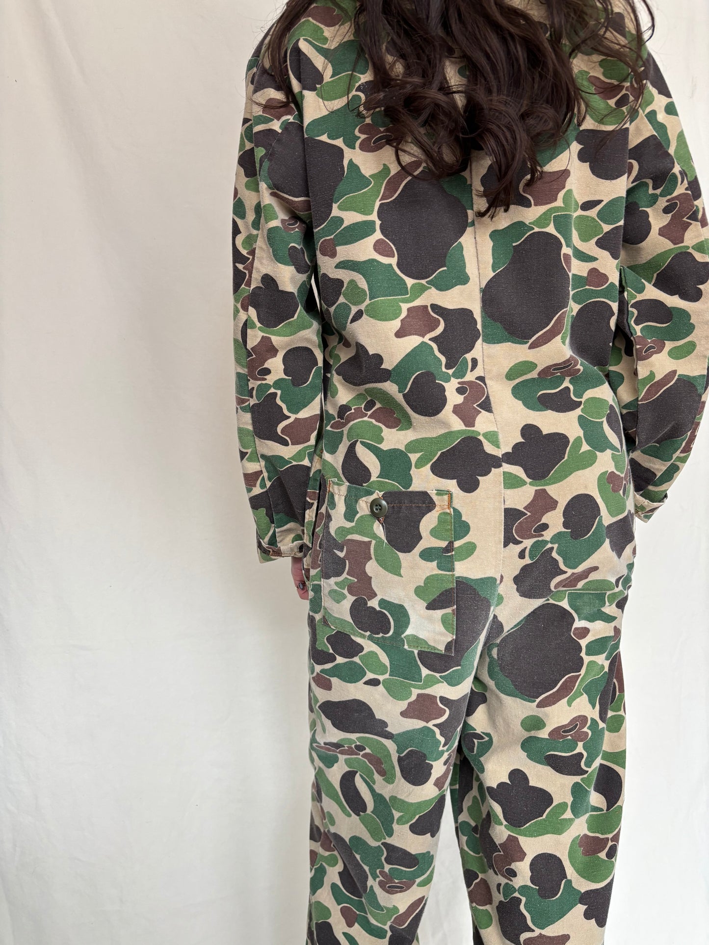 Cotton camo coveralls