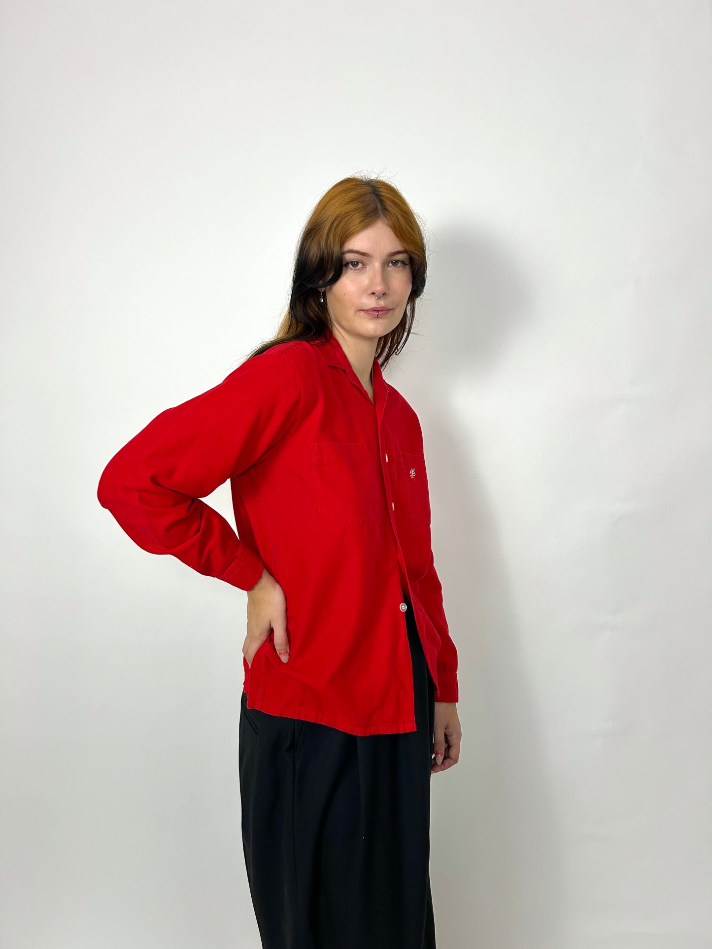 50s/60s loop collar jockey shirt