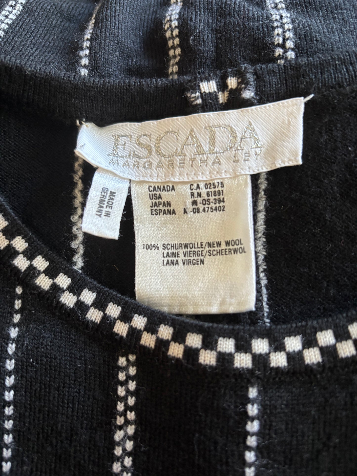 90s Escada wool knit top