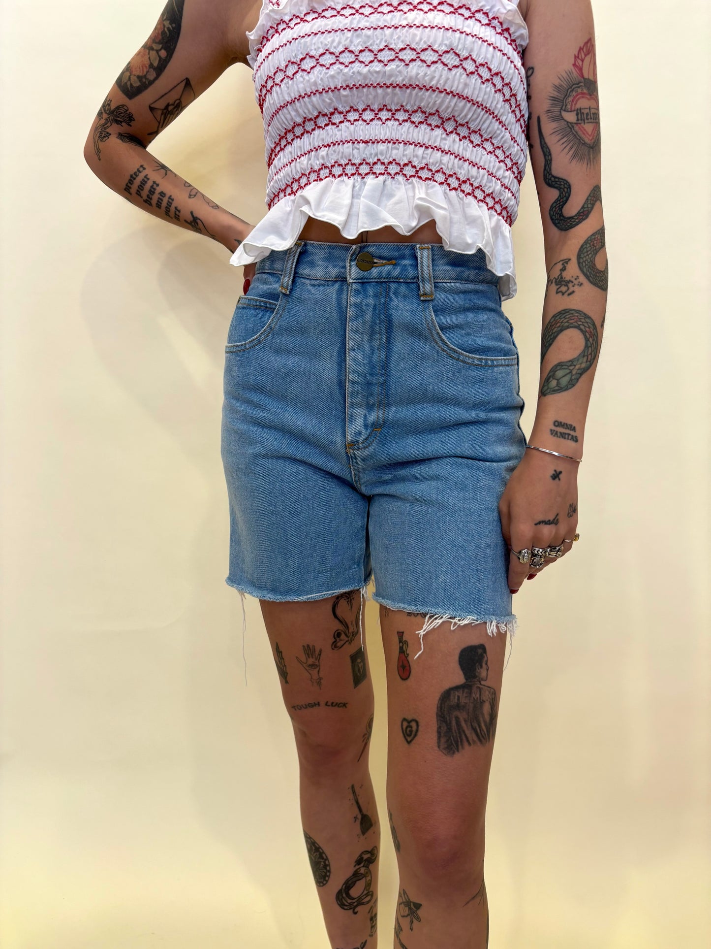 90s Giordano Blues Denim Shorts