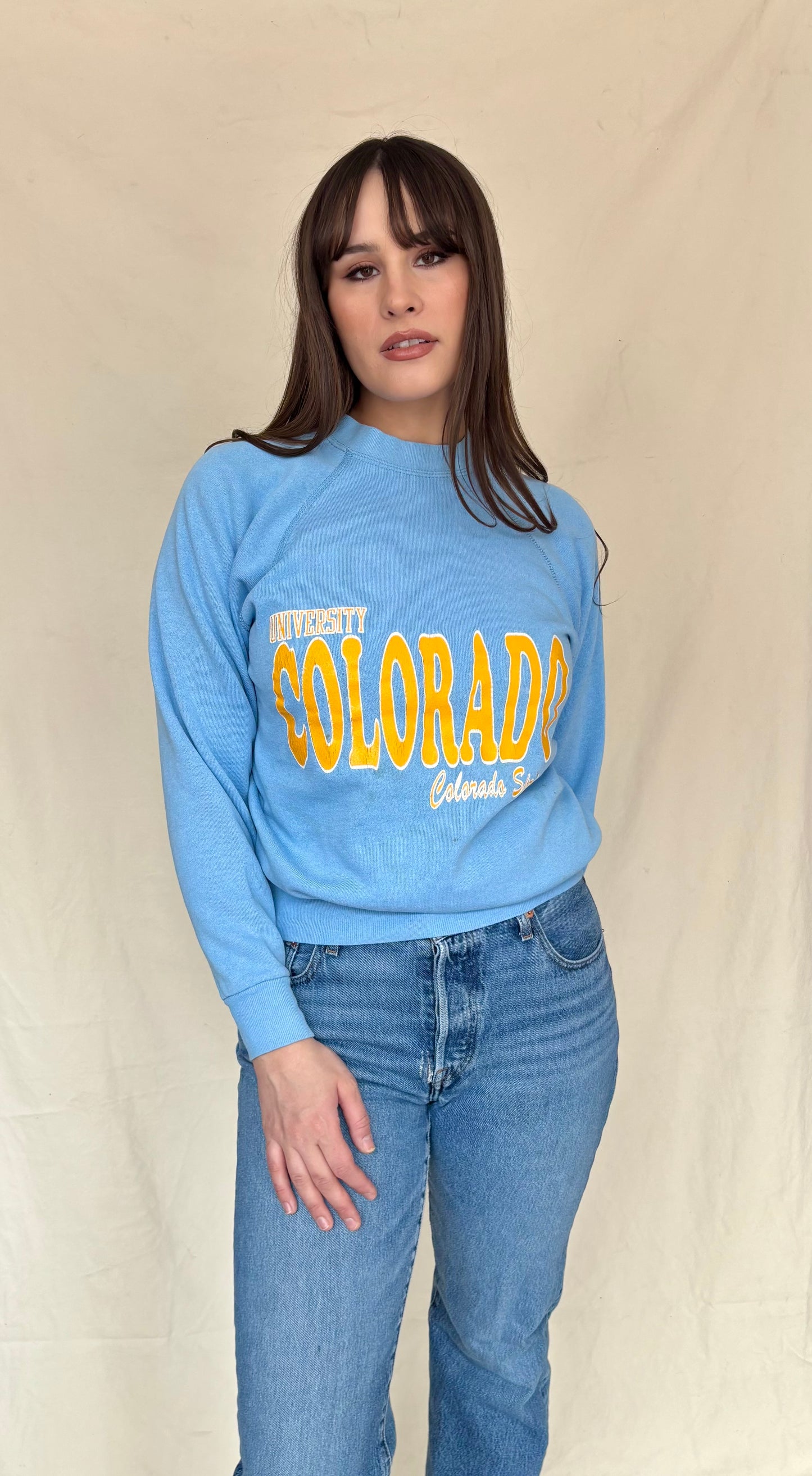 80s university of Colorado crewneck