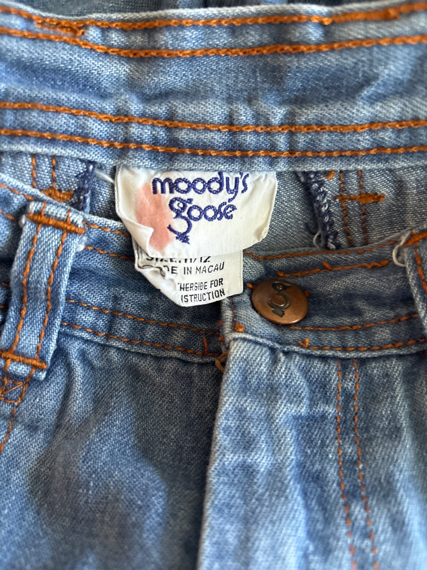 1970s denim bell bottoms