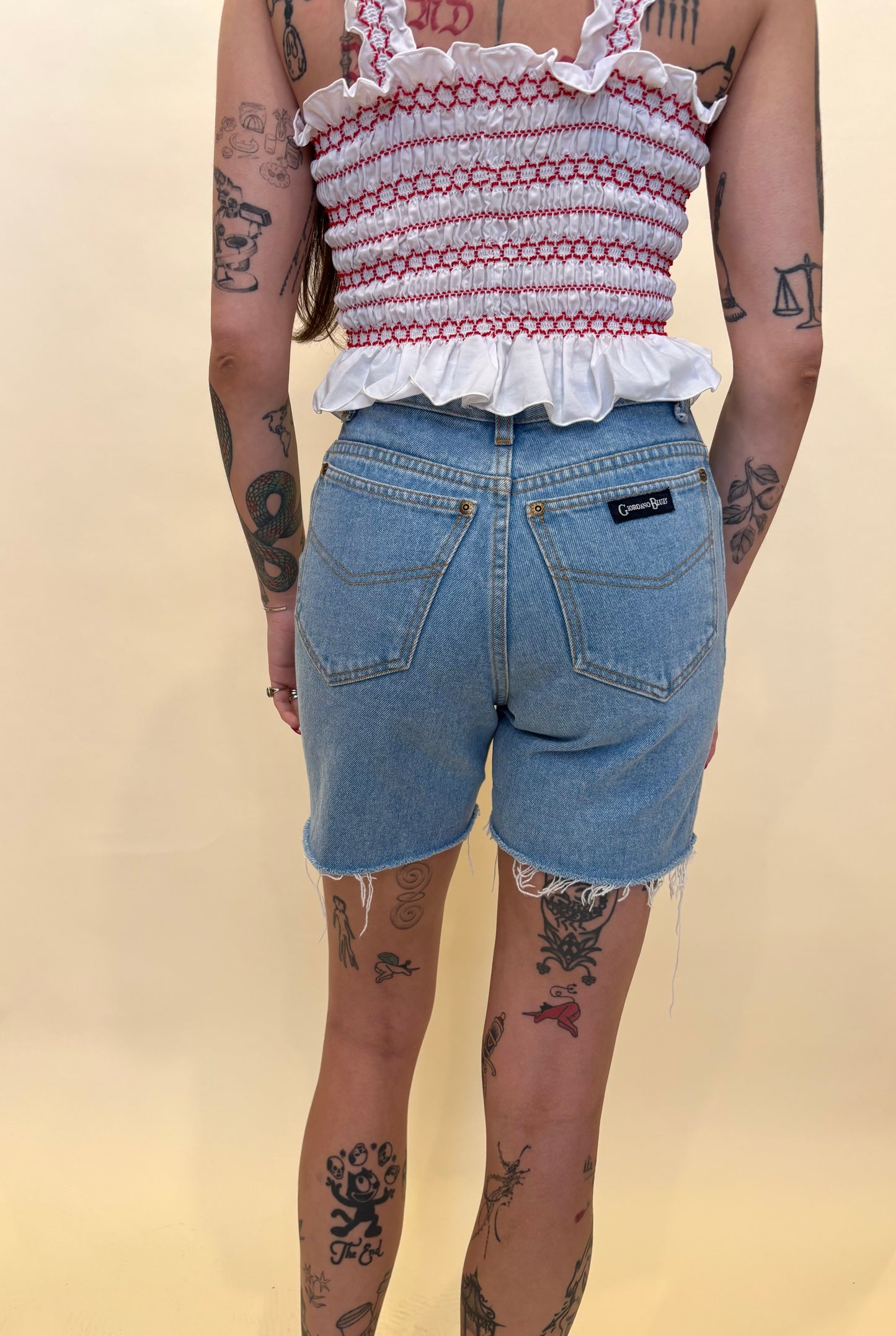 90s Giordano Blues Denim Shorts