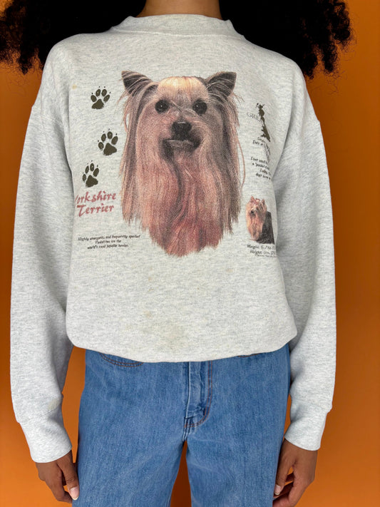 Printed Yorkie crewneck