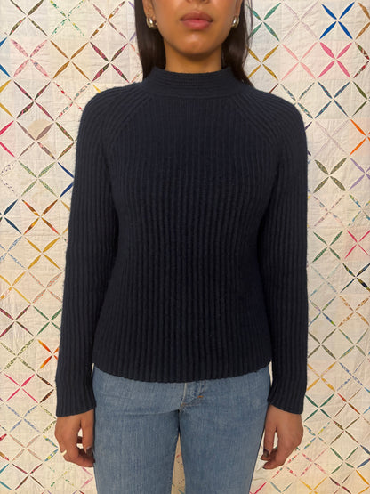 Ribbed Cotton Wool blend Sweater