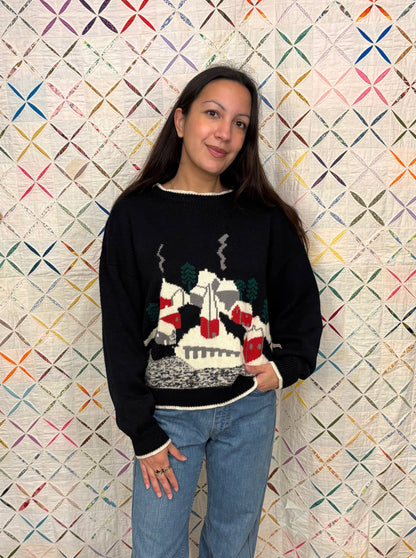 Folk Art Wool Sweater