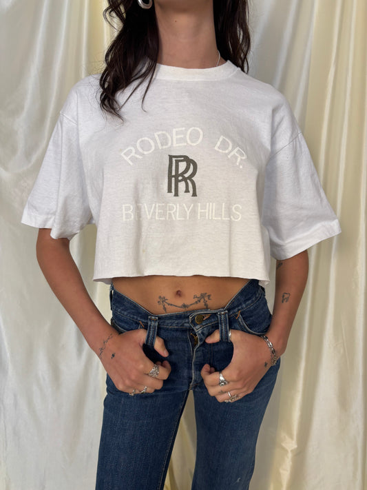 Rodeo Dr cropped tee