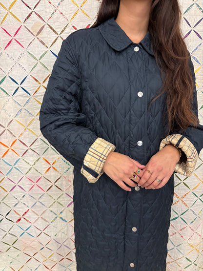 Quilted LL Bean long jacket