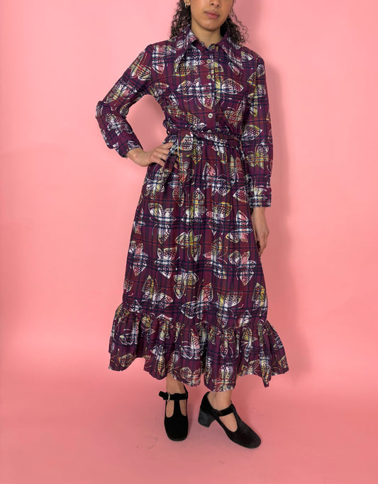 1970s Two Piece Butterfly Set