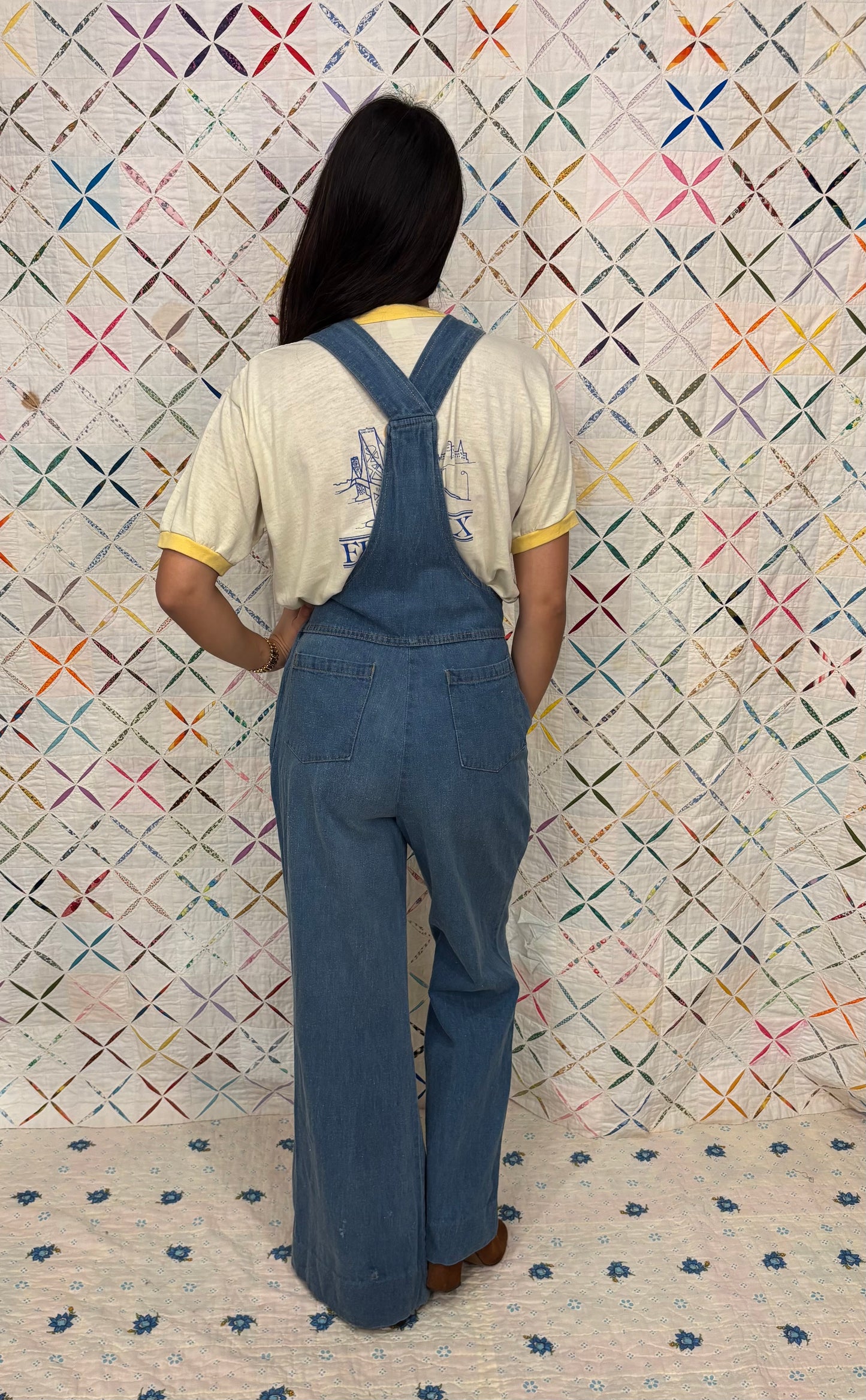 70s Flared Overalls