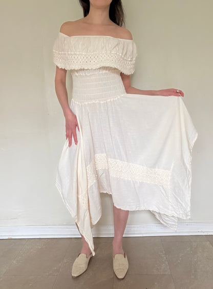 Organic Cotton Cream Dress