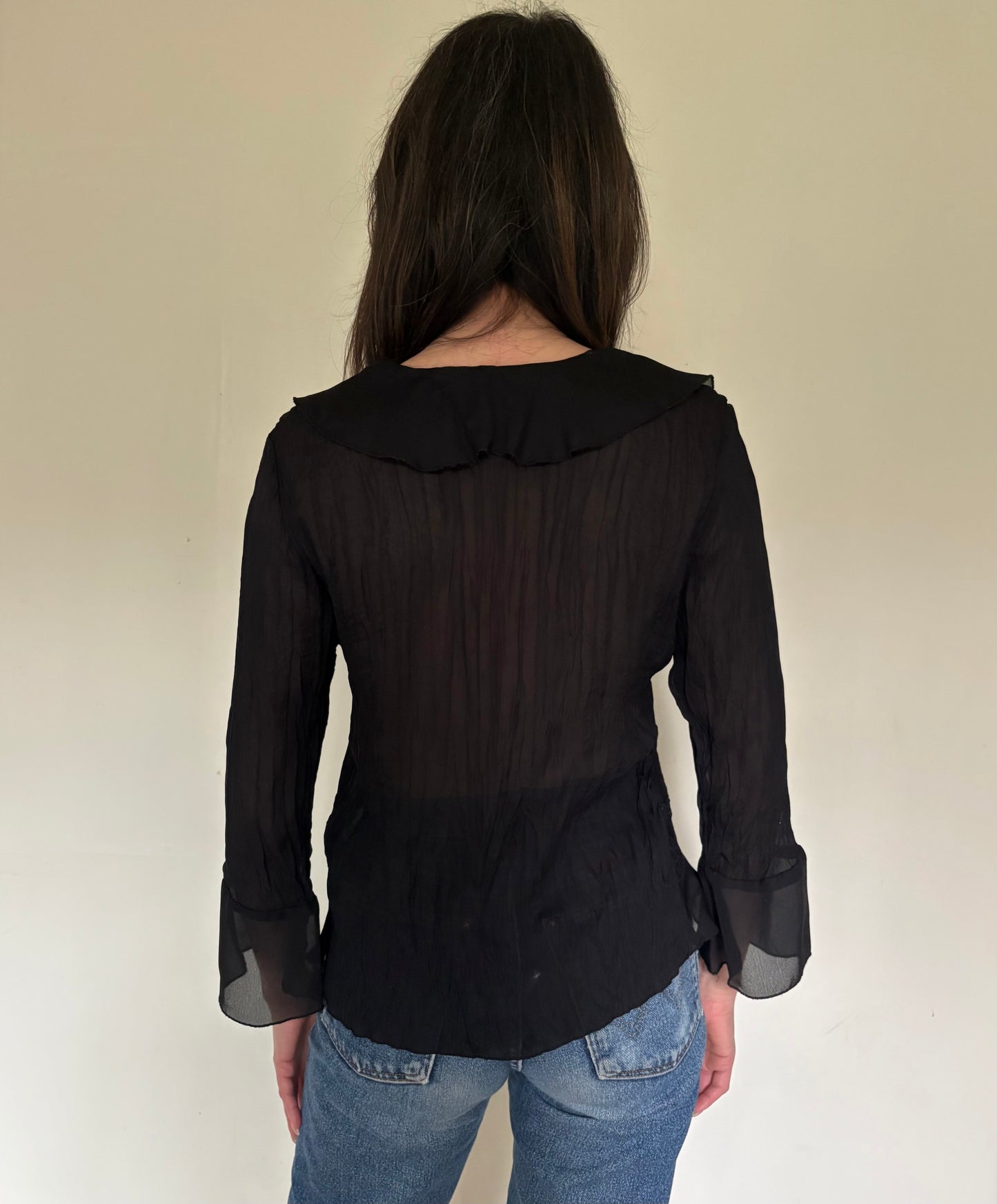 Allison Taylor Pleated Ruffle Top