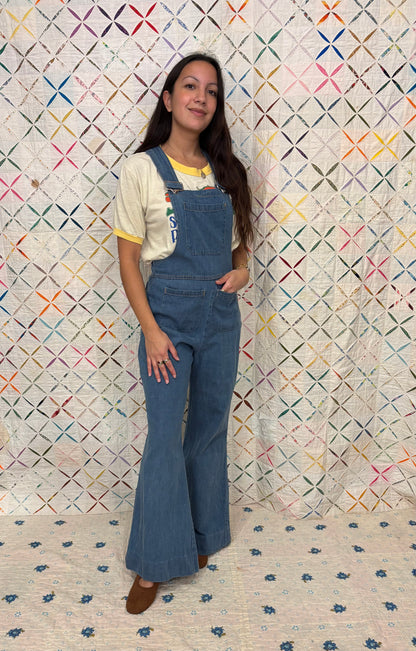 70s Flared Overalls