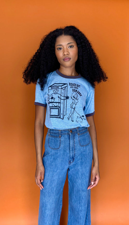 Blue novelty naughty tee