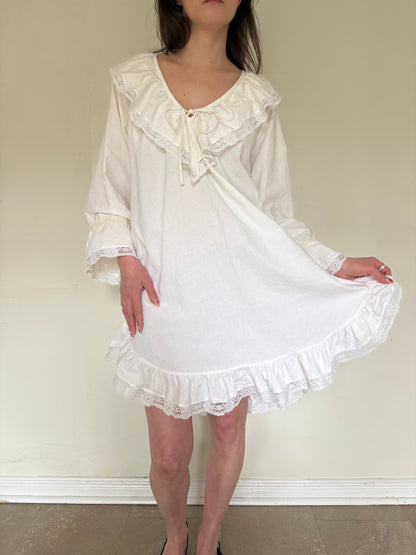 80s cotton dress/nightgown