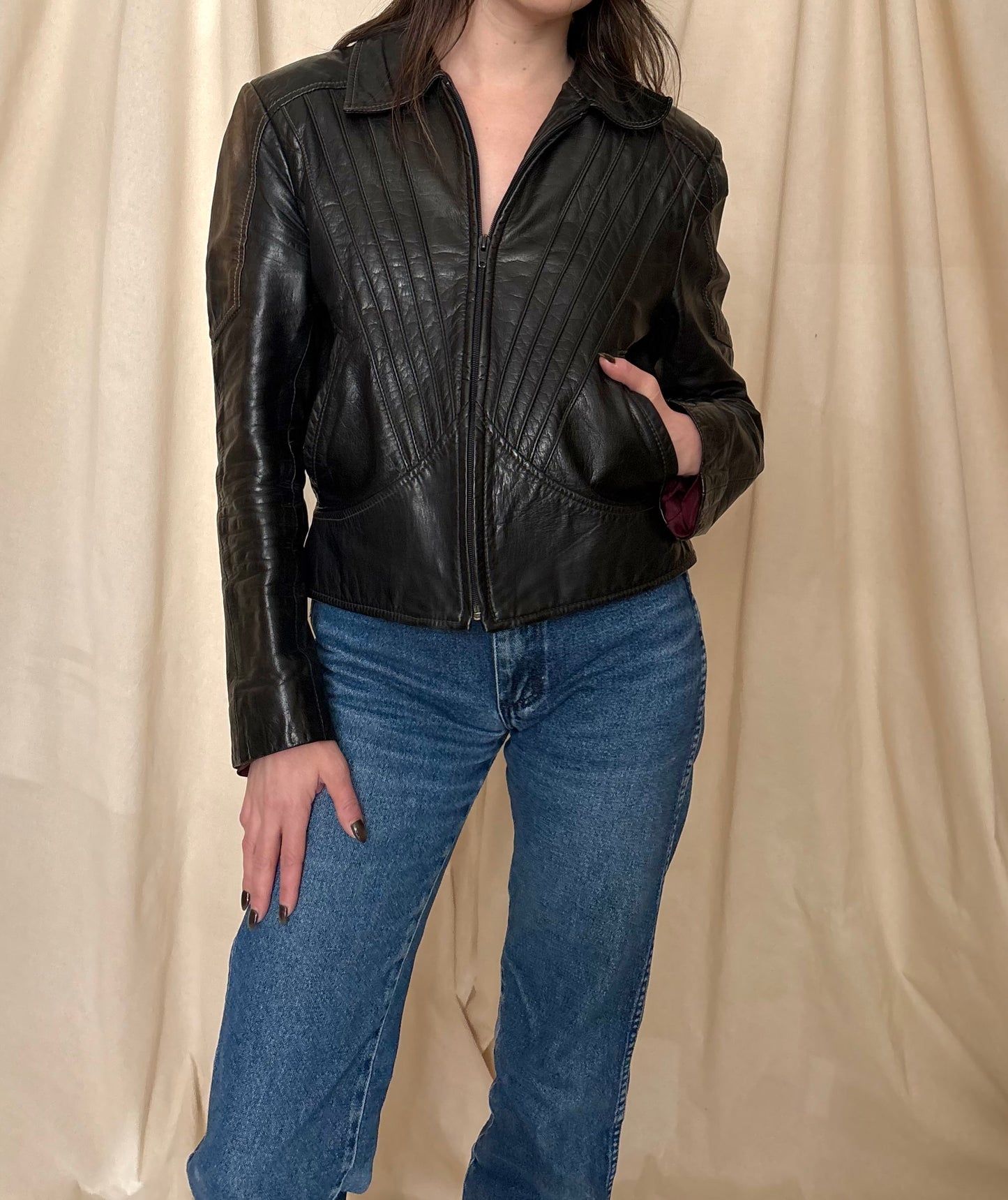 1970s “New York Style” Leather Jacket