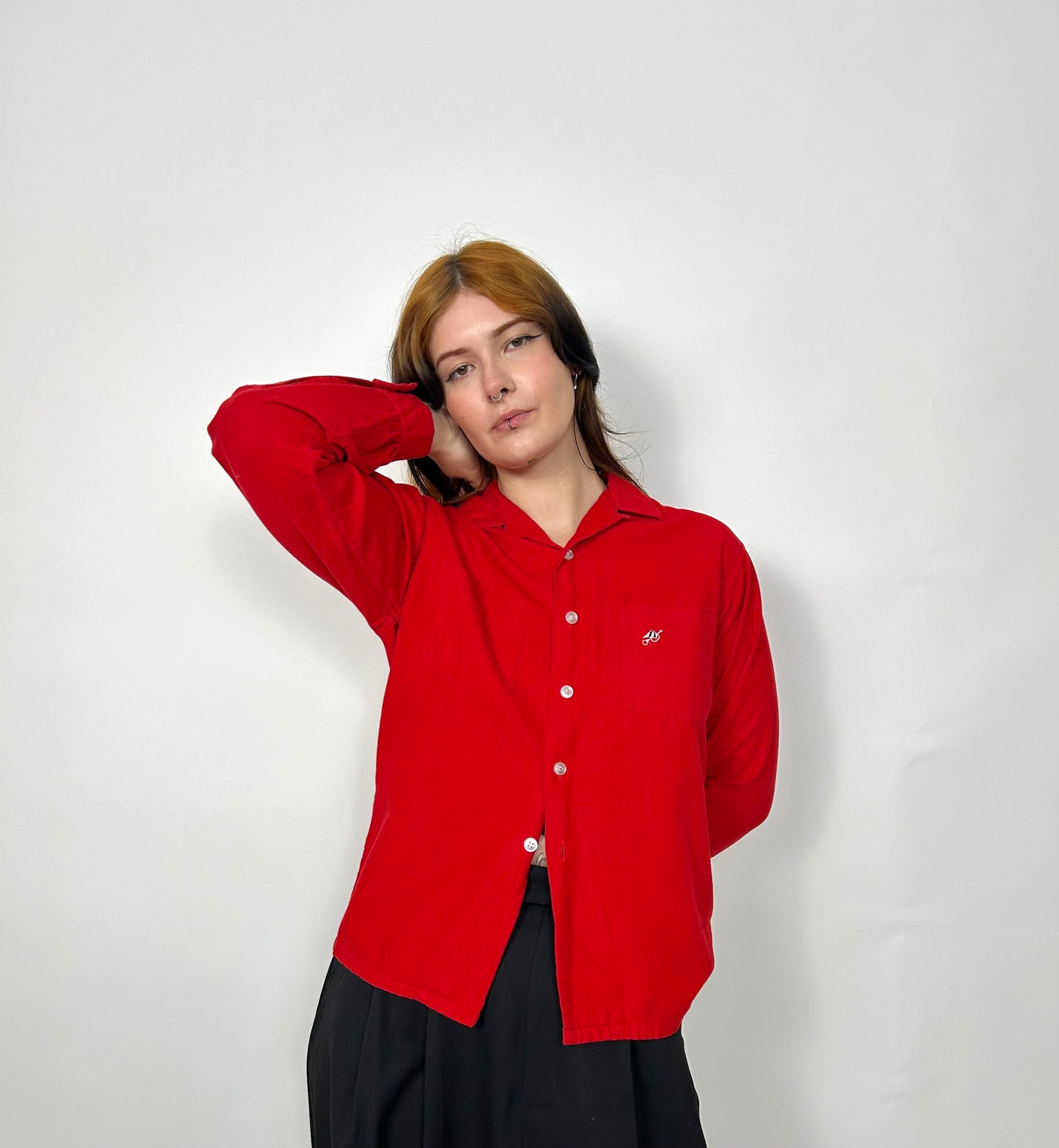 50s/60s loop collar jockey shirt