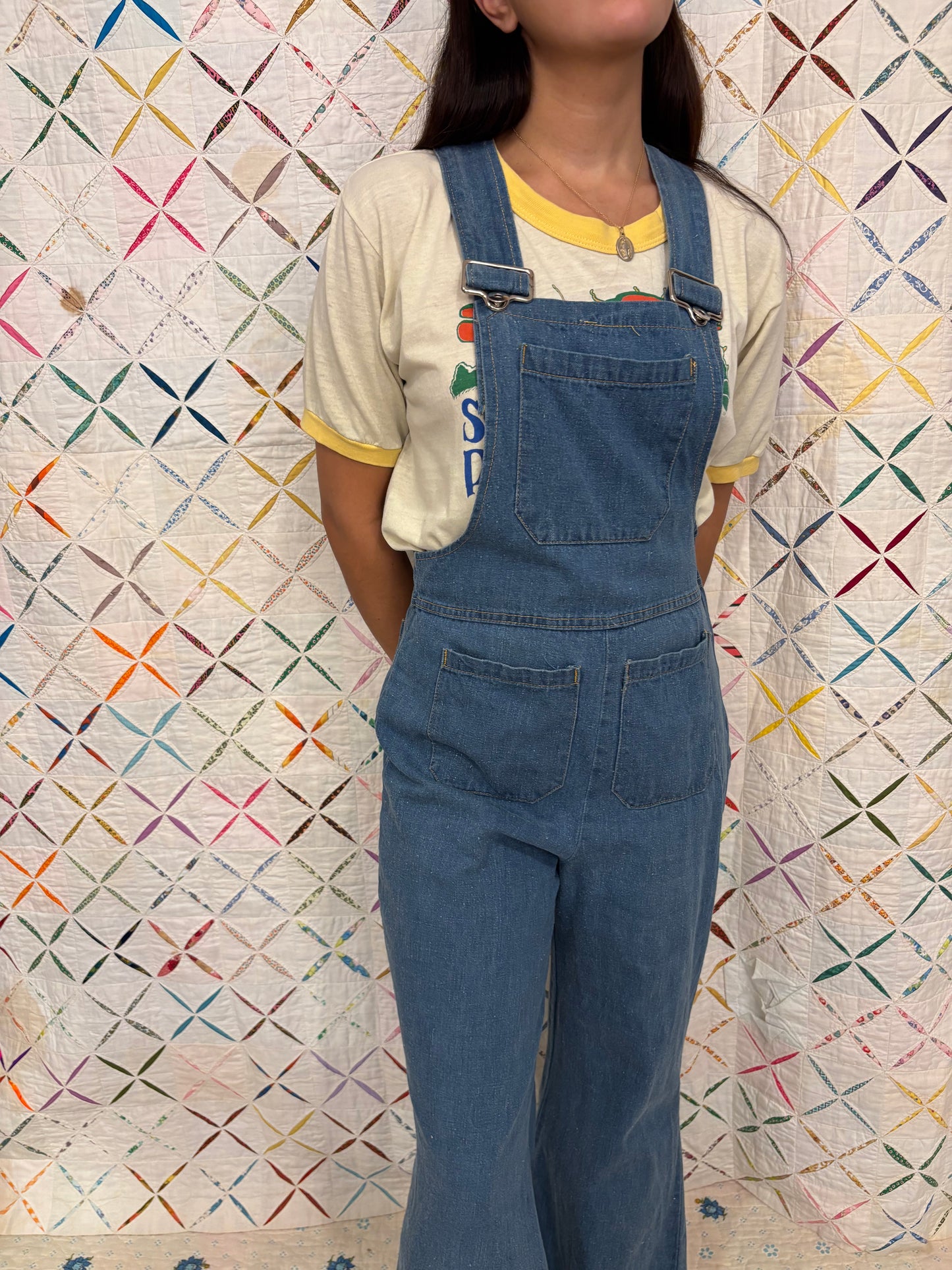 70s Flared Overalls