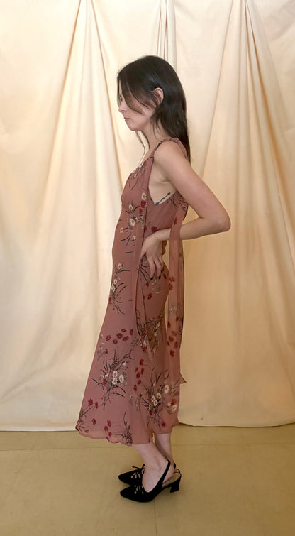 Floral Bias Cut Dress