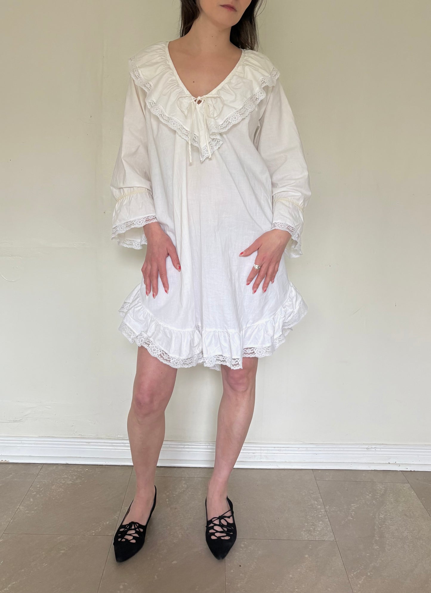 80s cotton dress/nightgown