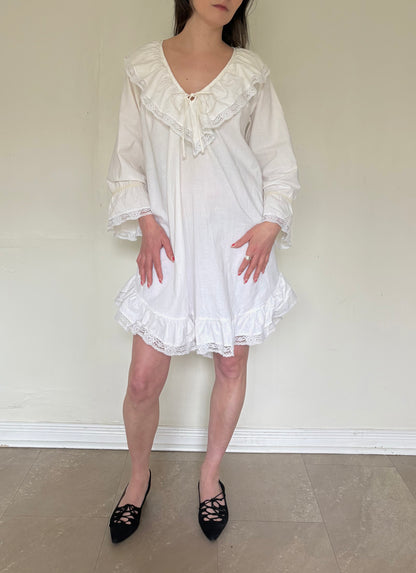 80s cotton dress/nightgown