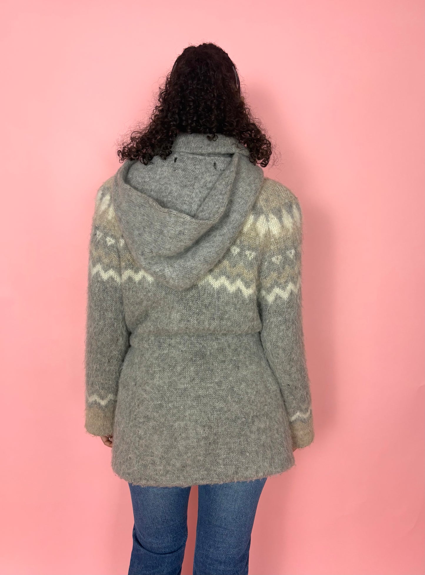 Icelandic Wool Sweater with Detachable Hood