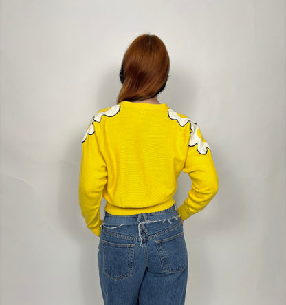 1980s Daisy Cardigan