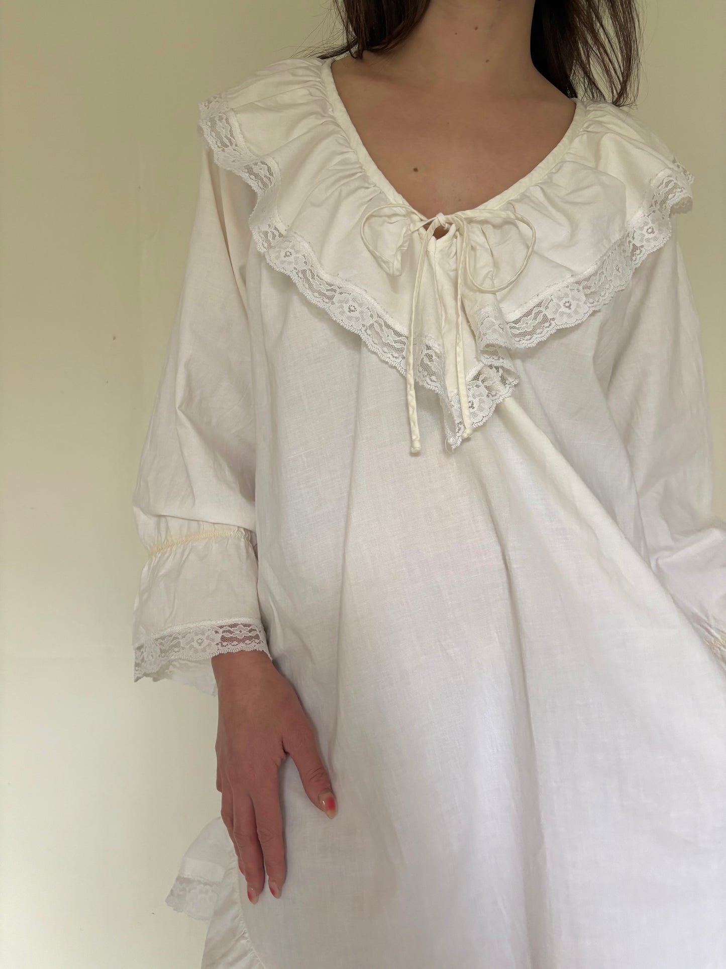 80s cotton dress/nightgown
