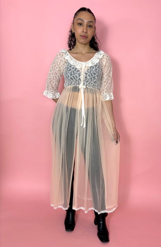 Lace and Mesh Coverup