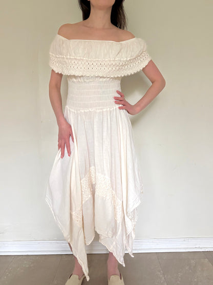 Organic Cotton Cream Dress