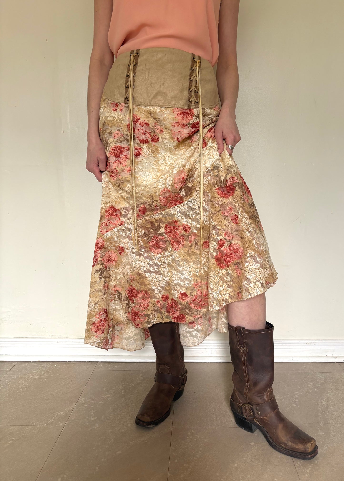 Y2K romantic skirt