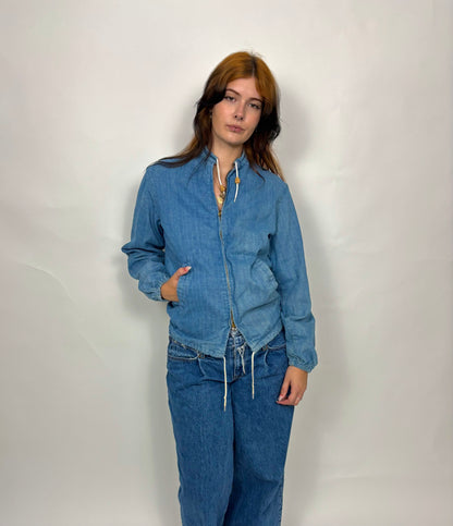 Denim Zip Up Jacket