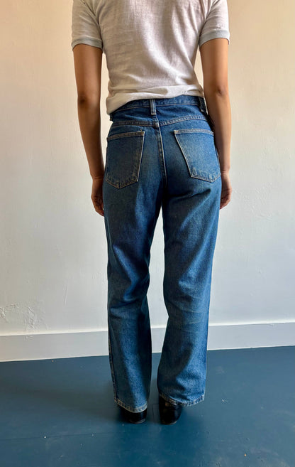 Medium wash legendary gold jeans