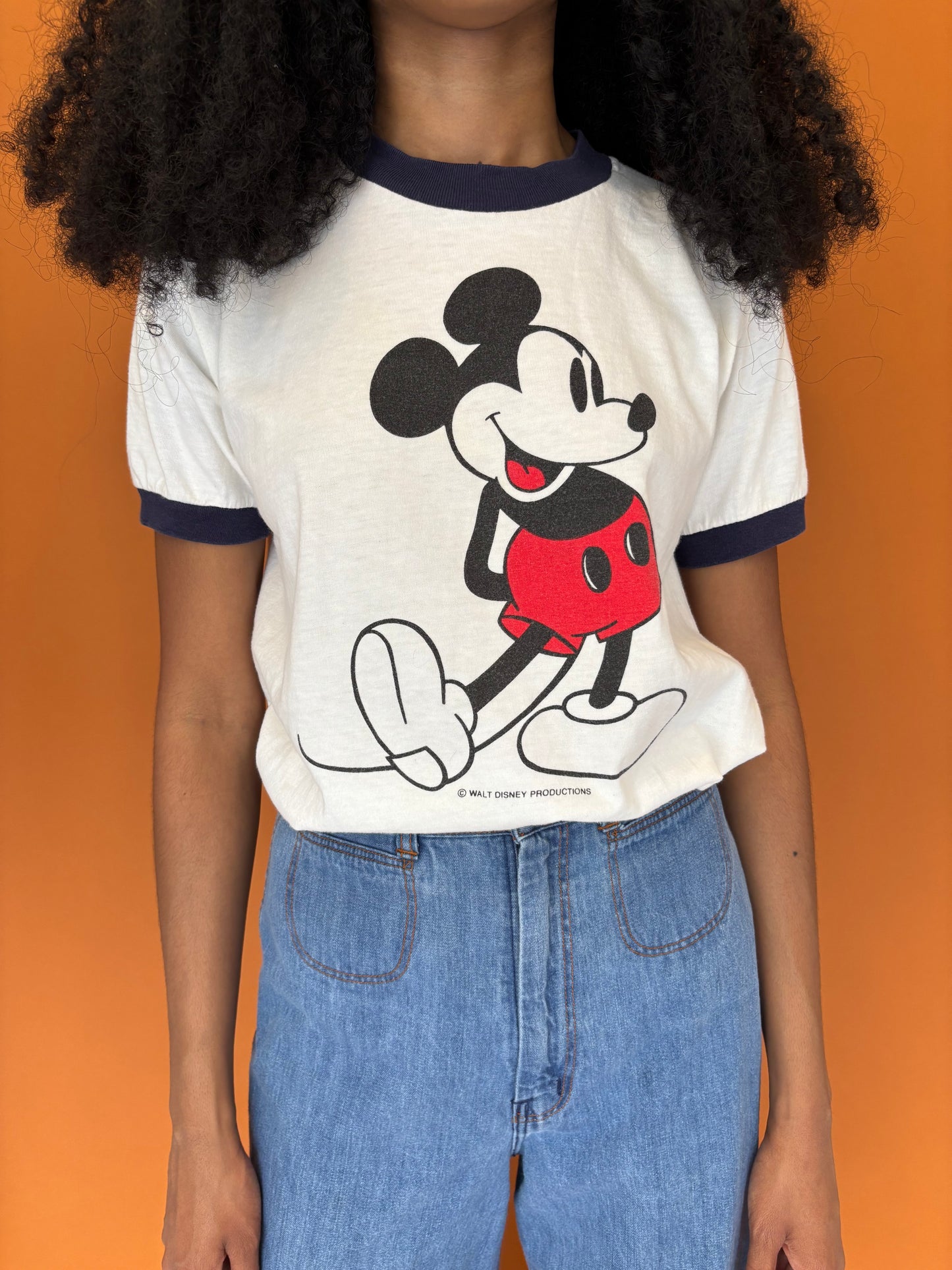 Classic 70s Mickey ringer tee