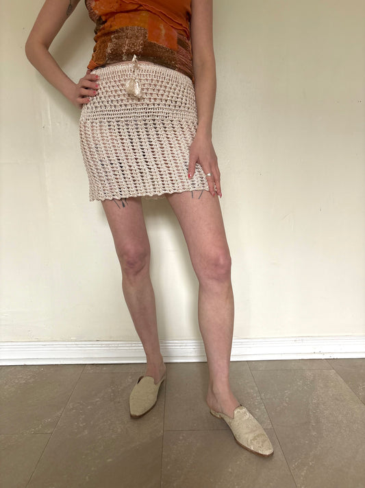 Crotchet mini skirt