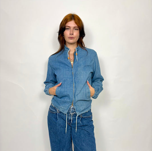 Denim Zip Up Jacket