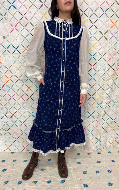 Gunne Sax Calico Dress