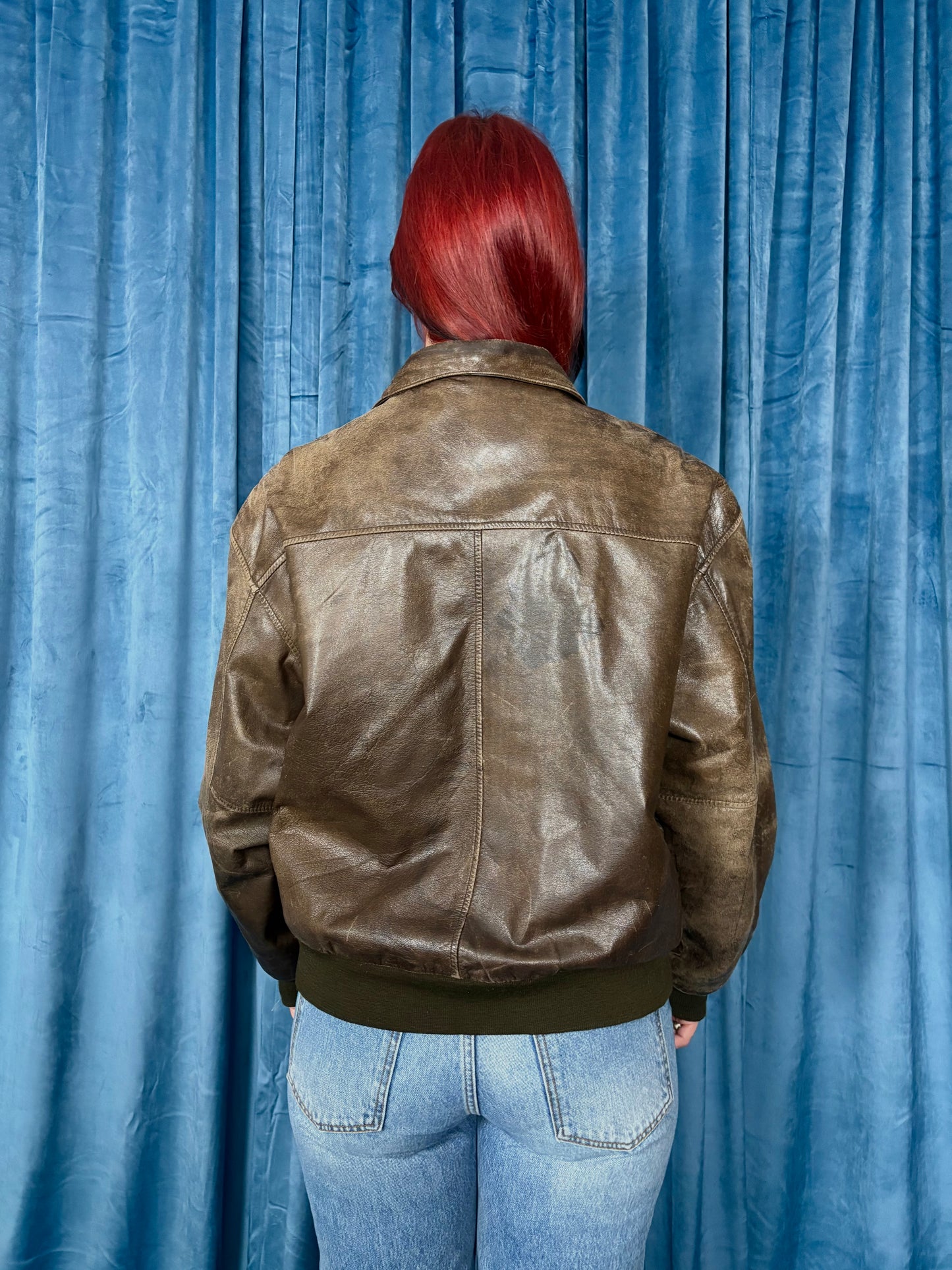 80s Brown Flight Jacket