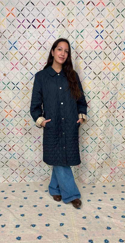 Quilted LL Bean long jacket