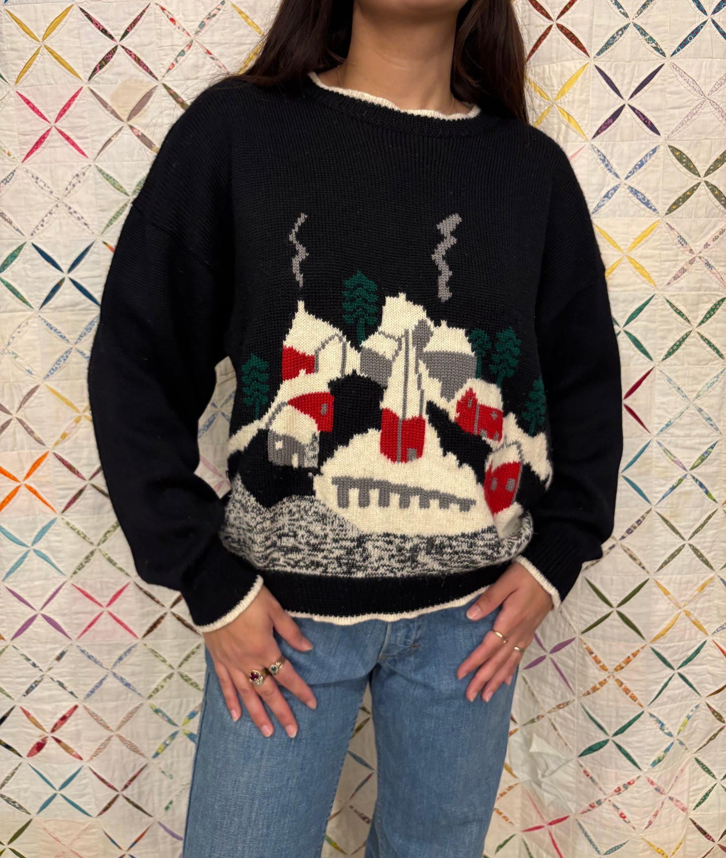 Folk Art Wool Sweater