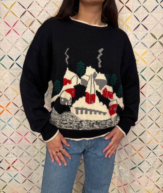 Folk Art Wool Sweater