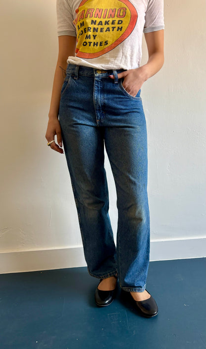 Medium wash legendary gold jeans