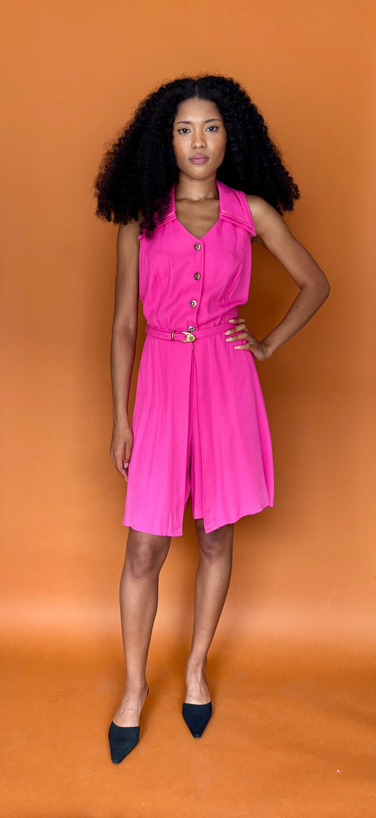90s pink romper