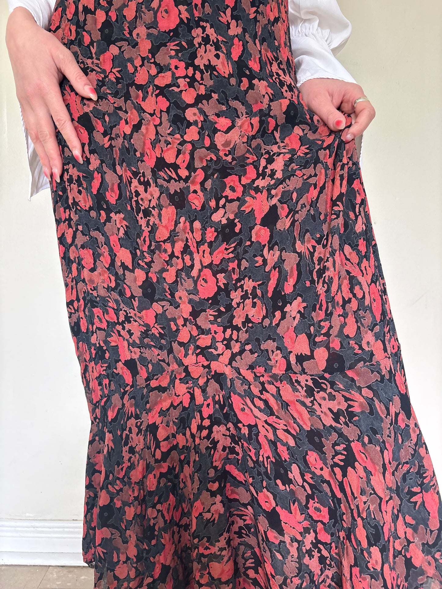 Reversible Rayon Floral Skirt