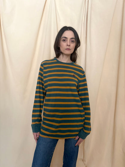 100% Cotton Polo Striped Top