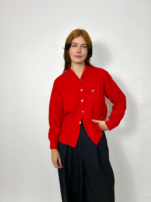 50s/60s loop collar jockey shirt