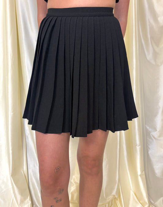 Pleated mini skirt