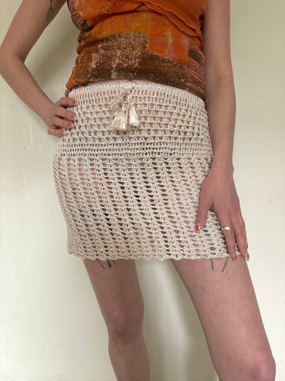 Crotchet mini skirt